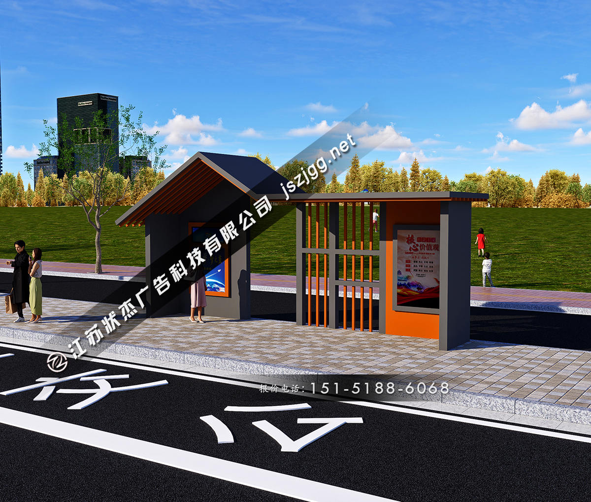 鄉(xiāng)鎮(zhèn)公交車站臺生產廠家