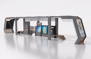 智能公交車(chē)站臺(tái)選裝智能無(wú)人售貨機(jī)