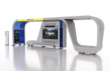 智能公交站亭圖片,城市現(xiàn)代公交候車(chē)亭圖片